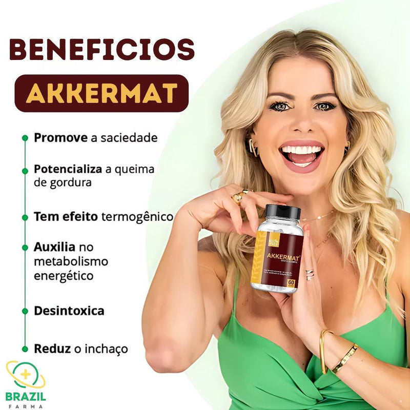 Akkermat 60 caps - Emagrecimento e Controle de Apetite + Frete Grátis