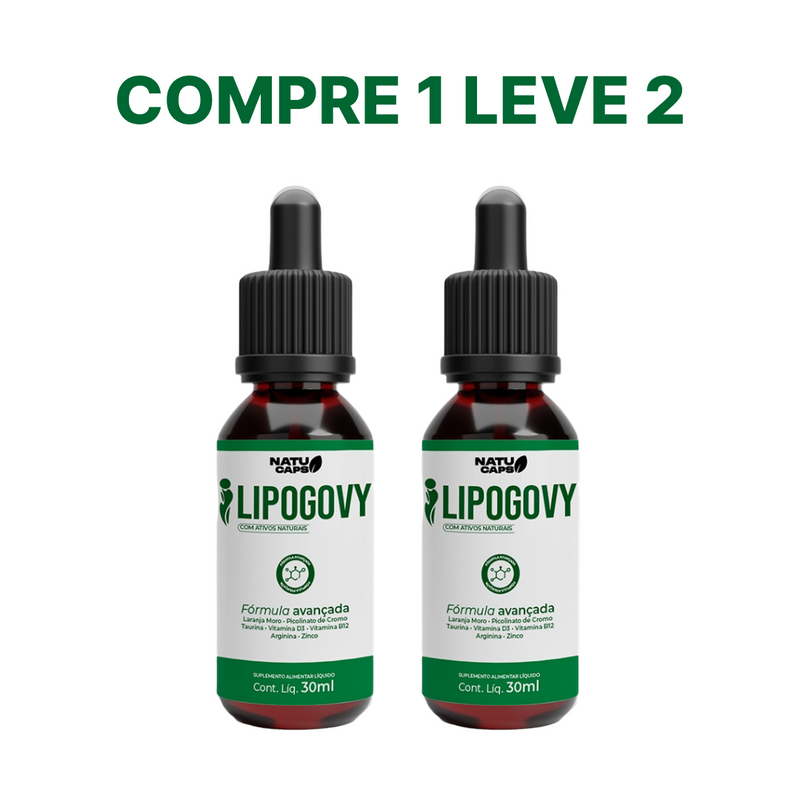 Lipogovy 30ml - Redução de Medidas | Compre 1 e Leve 2 + Frete Grátis
