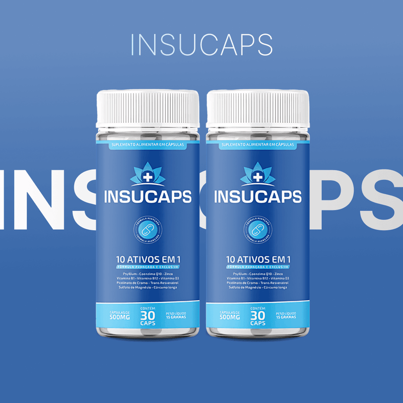 Insucaps 60 cápsulas - Original - COMPRE 1 LEVE 2 + Frete Grátis!