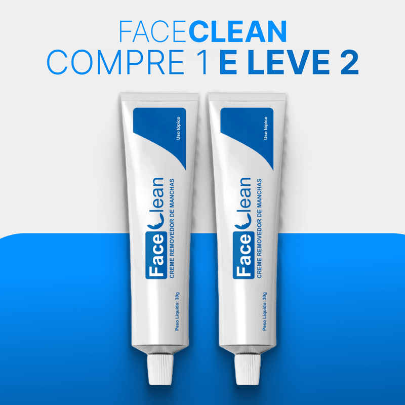 Face Clean 30g - Clareador de Manchas e Melasmas - Loja Oficial